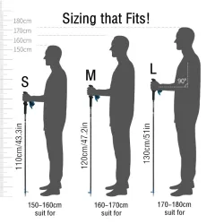 NATUREHIKE ST08: Ultralekkie i regulowane kije trekkingowe z włókna węglowego